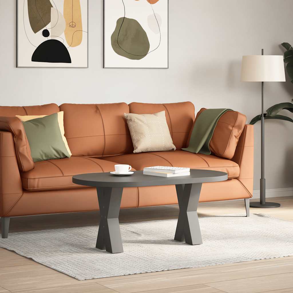 Couchtischbeine X-Form 2 Stk. Anthrazit 38x(42-43) cm Stahl