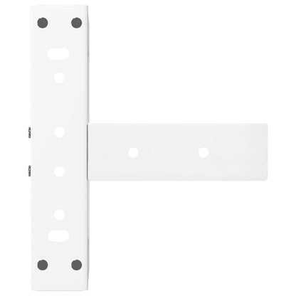 Couchtischbeine T-Form 2 Stk. Weiß 30x25x(30-31) cm Stahl