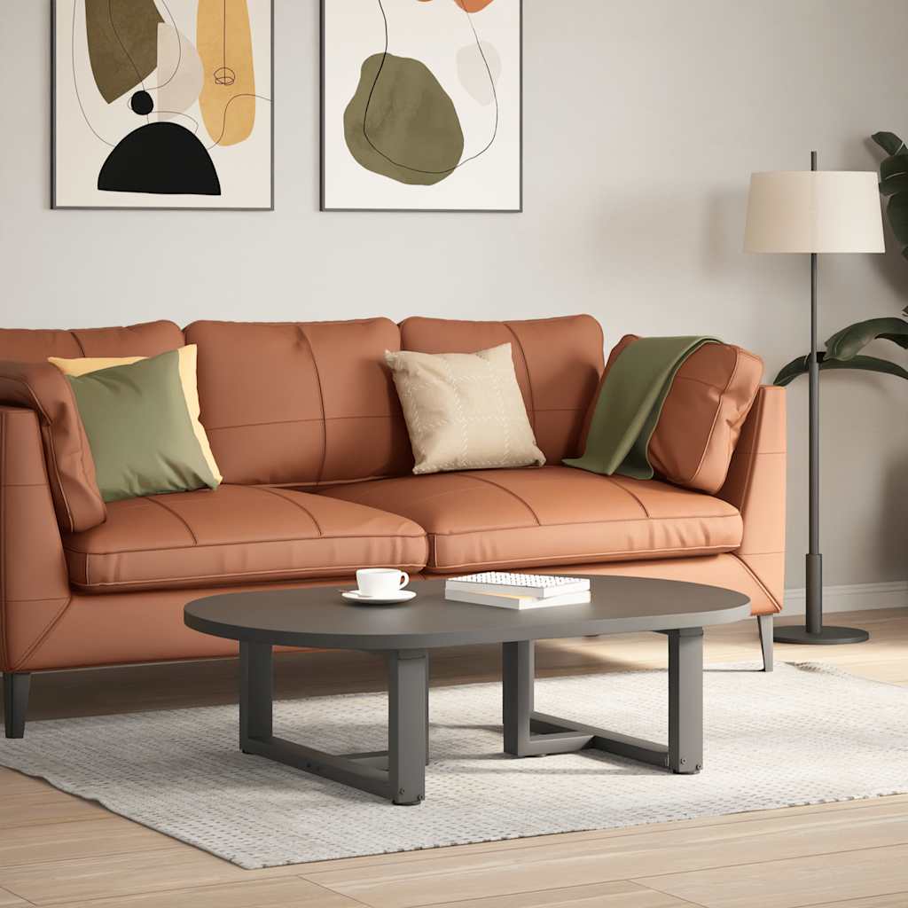 Couchtischbeine T-Form 2 Stk. Anthrazit 70x25x(30-31) cm Stahl