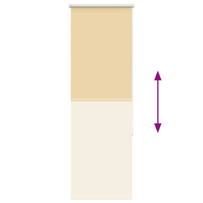 Verdunkelungsrollo Beige 40x130cm Stoffbreite 35,7 cm Polyester