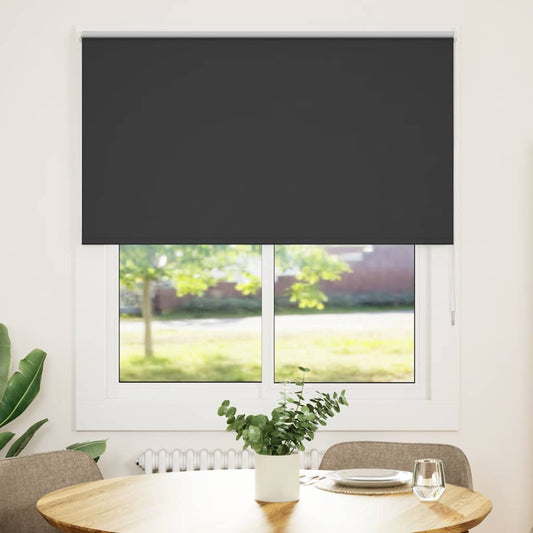 Verdunkelungsrollo Schwarz 125x130 cm Stoffbreite 121,6 cm