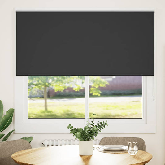 Verdunkelungsrollo Schwarz 145x150 cm Stoffbreite 141,6 cm