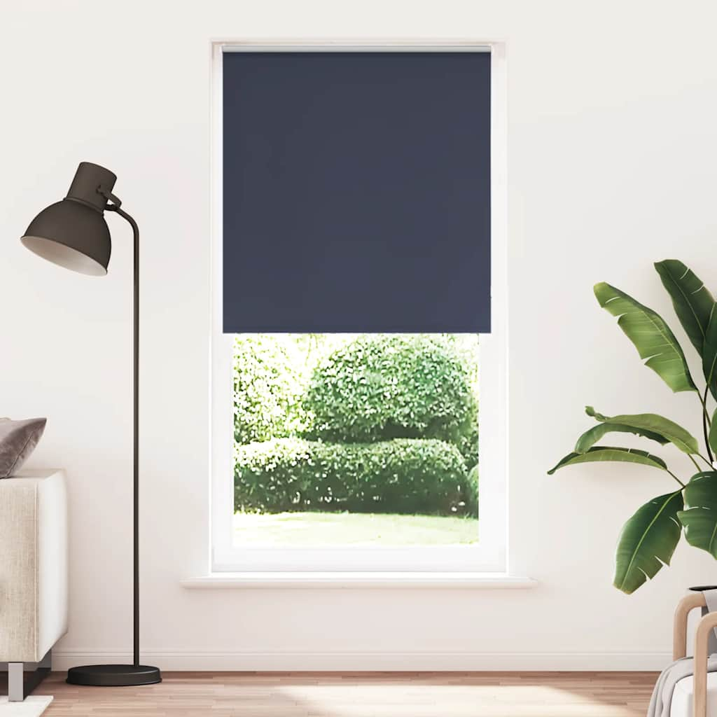 Verdunkelungsrollo Marineblau 95x210cm Stoffbreite 90,7 cm