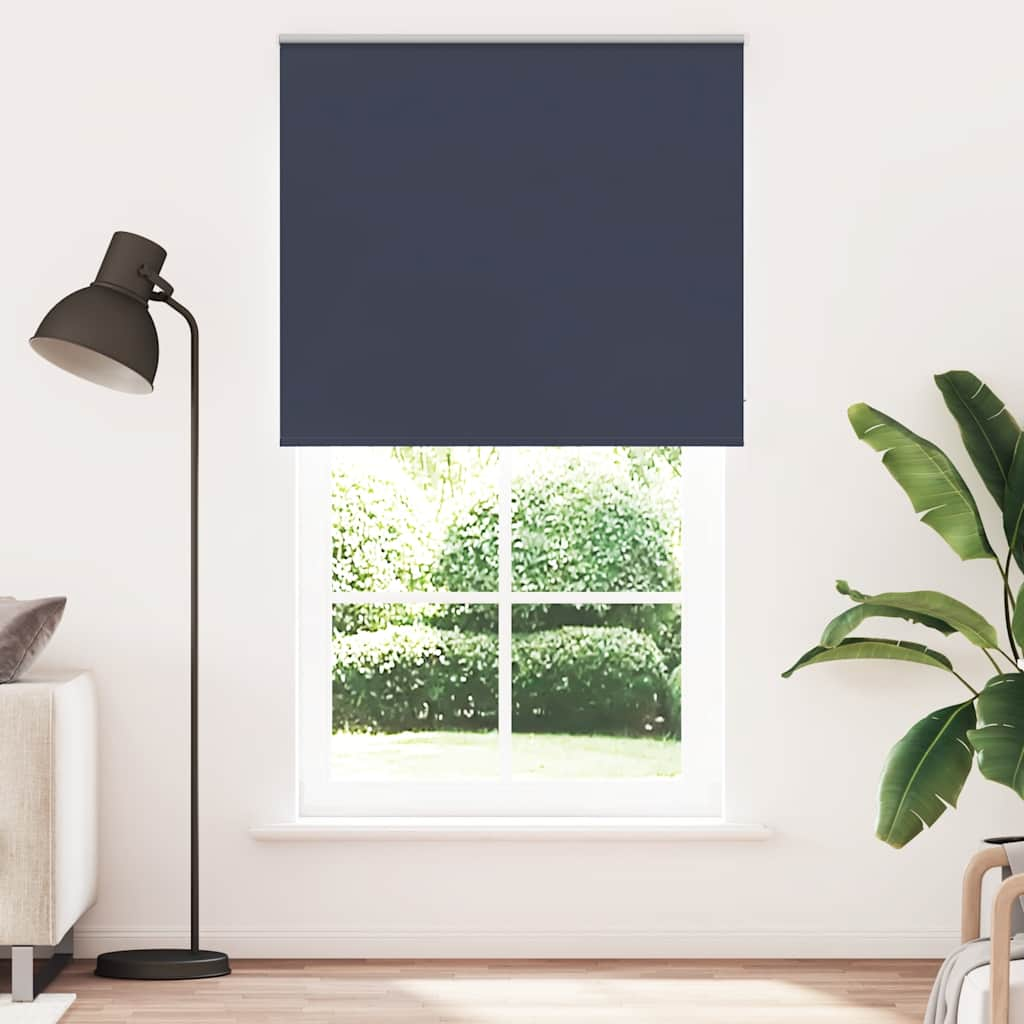 Verdunkelungsrollo Marineblau 125x210 cm Stoffbreite 121,6 cm