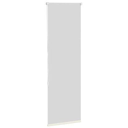 Verdunkelungsrollo Cremeweiß 40x130cm Stoffbreite 35,7 cm