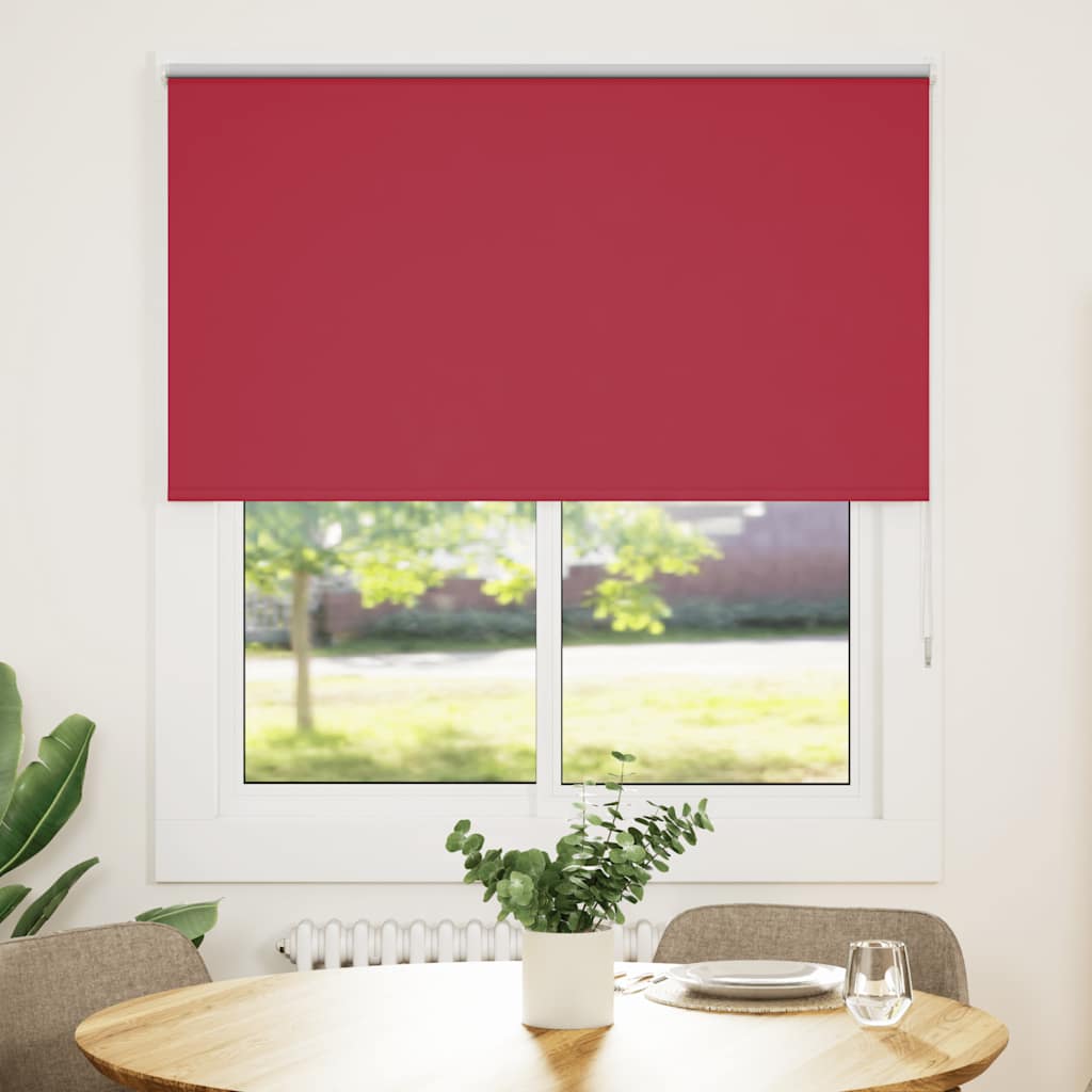 Verdunkelungsrollo Rot 120x130cm Stoffbreite 116,6cm Polyester