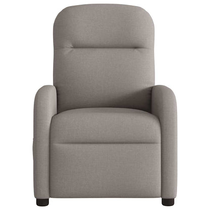 Massagesessel Taupe Stoff