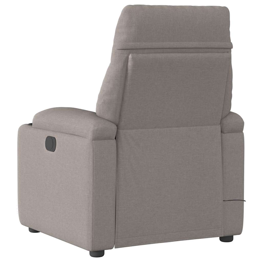 Massagesessel Taupe Stoff