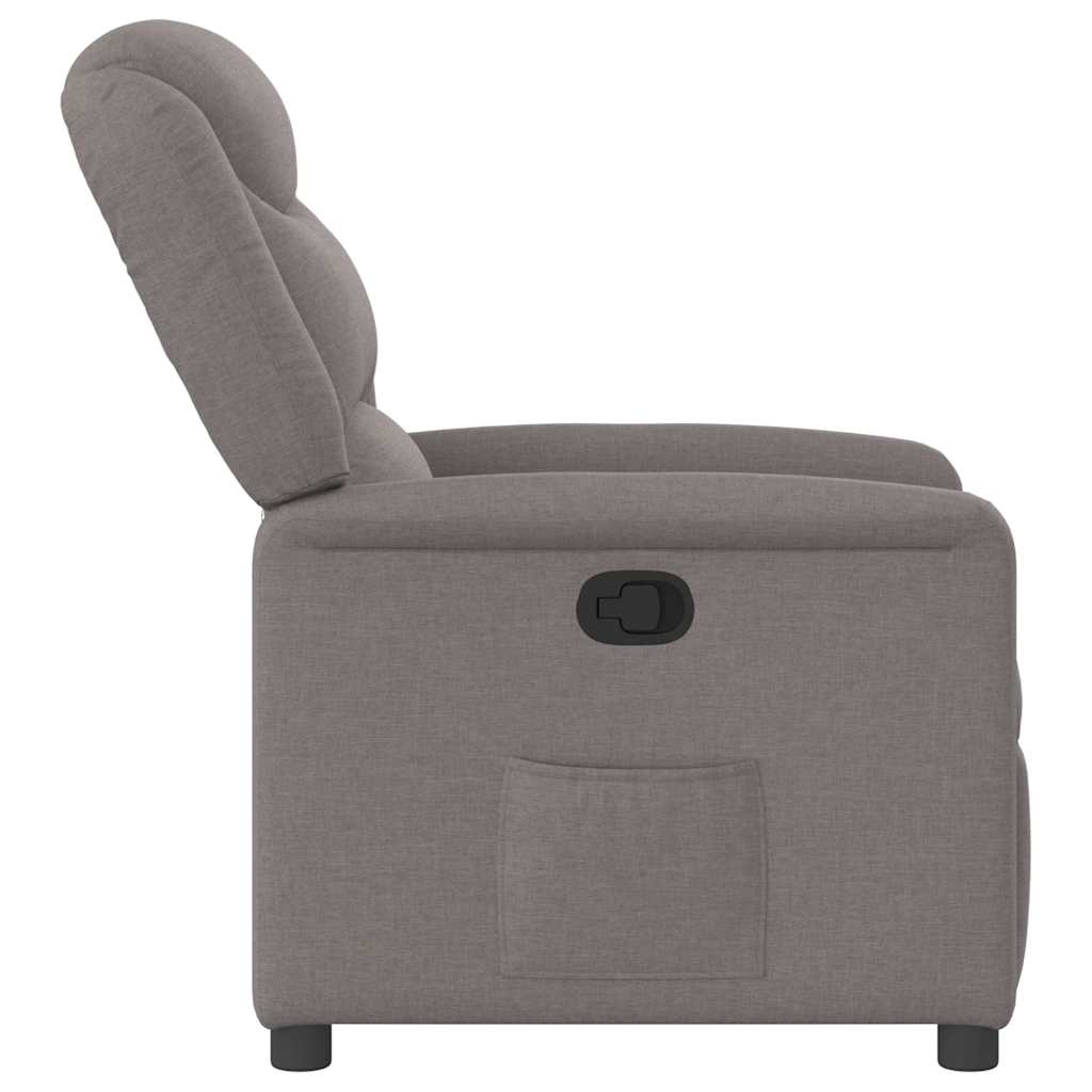 Relaxsessel Taupe Stoff