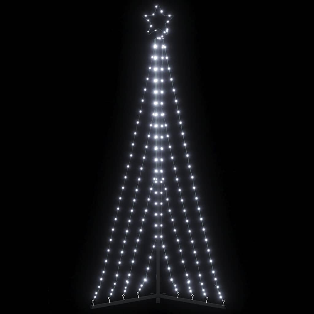 Weihnachtsbaum-Beleuchtung 339 LEDs Kaltweiß 182 cm