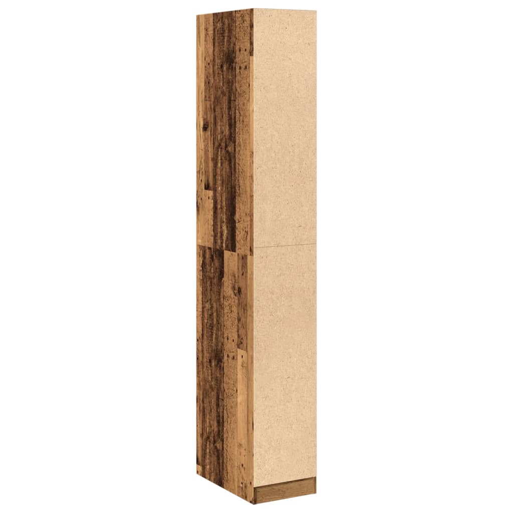 Kleiderschrank Altholz-Optik 30x50x200 cm Holzwerkstoff