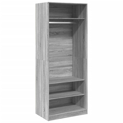 Kleiderschrank Grau Sonoma 80x50x200 cm Holzwerkstoff