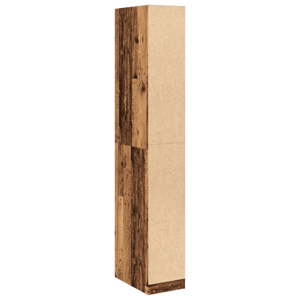 Kleiderschrank Altholz-Optik 30x50x200 cm Holzwerkstoff