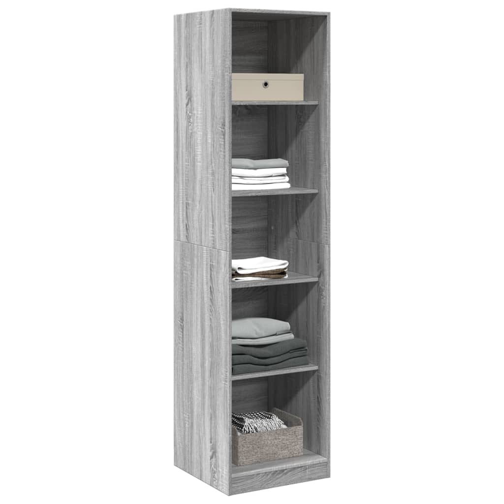 Kleiderschrank Grau Sonoma 50x50x200 cm Holzwerkstoff