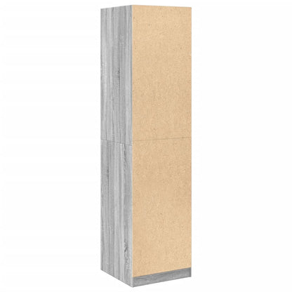 Kleiderschrank Grau Sonoma 50x50x200 cm Holzwerkstoff