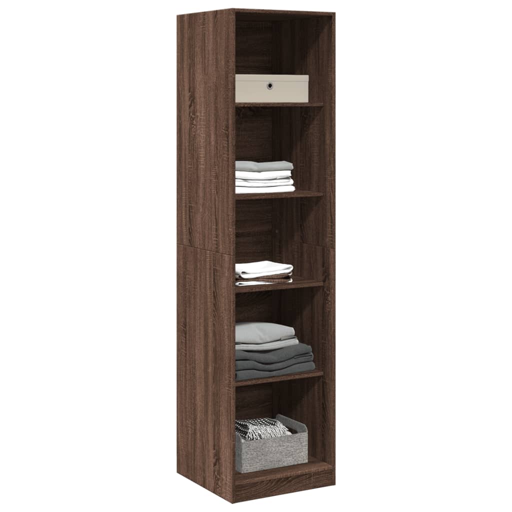 Kleiderschrank Braun Eichen-Optik 50x50x200 cm Holzwerkstoff