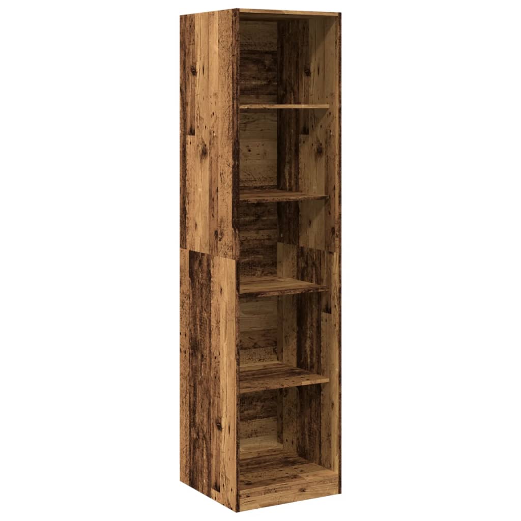 Kleiderschrank Altholz-Optik 50x50x200 cm Holzwerkstoff