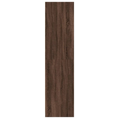 Kleiderschrank Braun Eichen-Optik 80x50x200 cm Holzwerkstoff