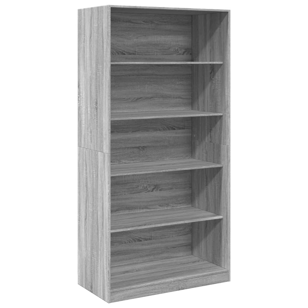 Kleiderschrank Grau Sonoma 100x50x200 cm Holzwerkstoff