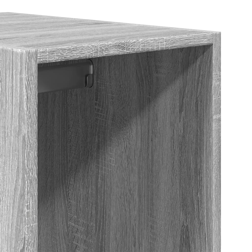 Kleiderschrank Grau Sonoma 30x50x200 cm Holzwerkstoff