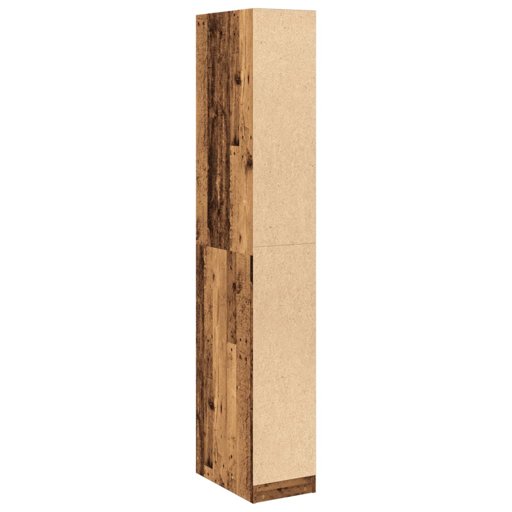 Kleiderschrank Altholz-Optik 30x50x200 cm Holzwerkstoff