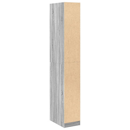 Kleiderschrank Grau Sonoma 30x50x200 cm Holzwerkstoff