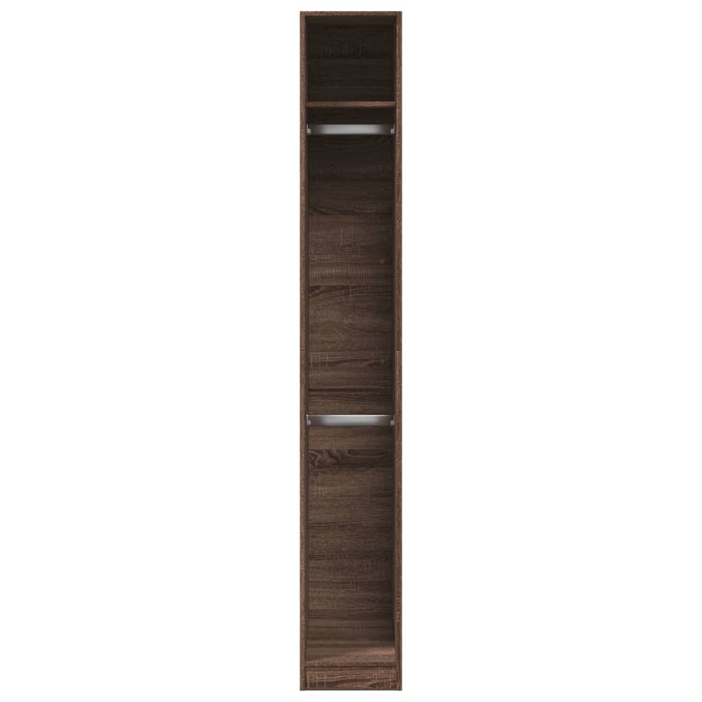 Kleiderschrank Braun Eichen-Optik 30x50x200 cm Holzwerkstoff