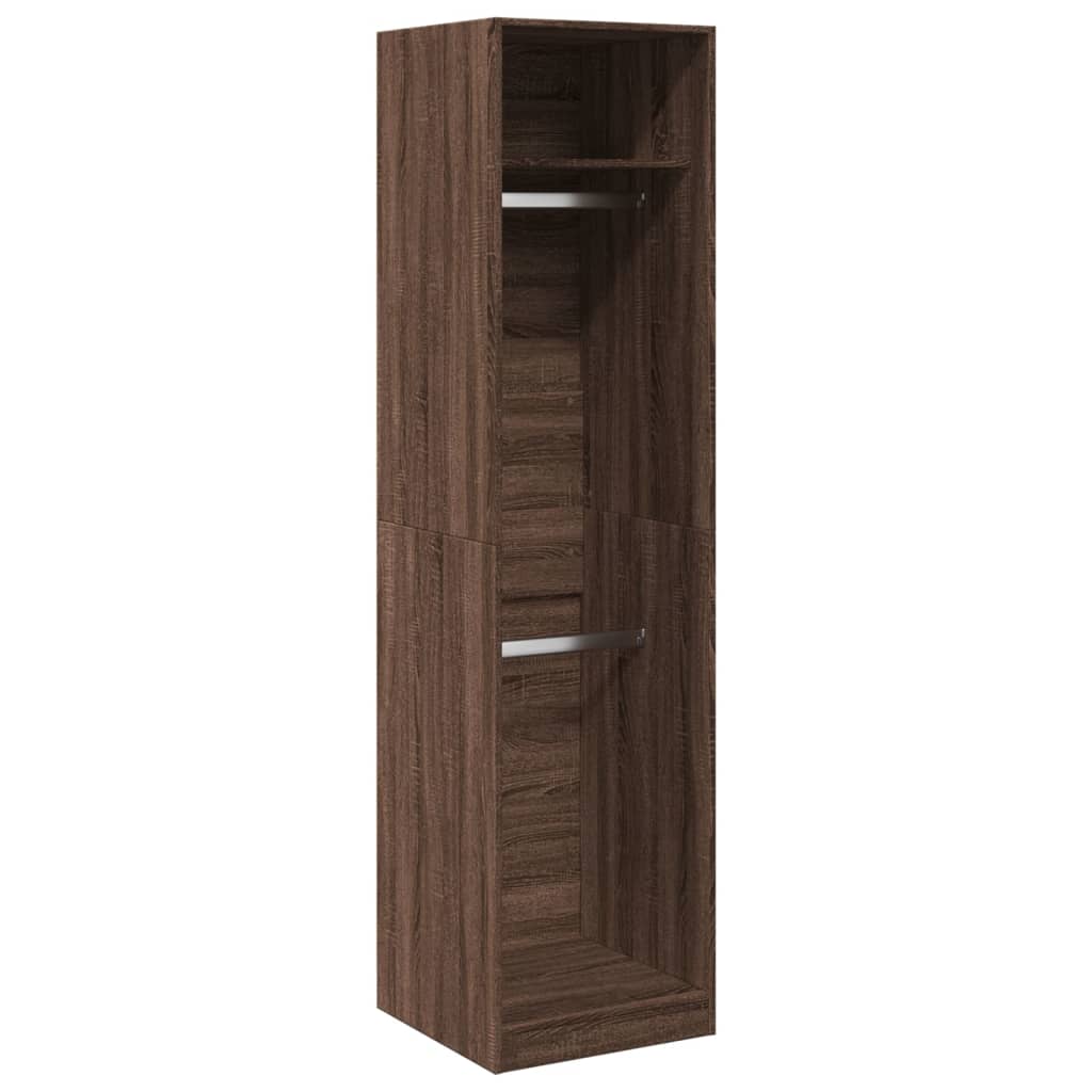 Kleiderschrank Braun Eichen-Optik 50x50x200 cm Holzwerkstoff