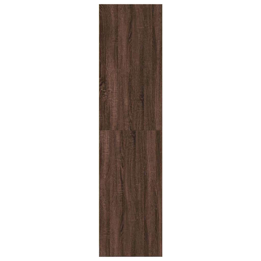 Kleiderschrank Braun Eichen-Optik 80x50x200 cm Holzwerkstoff