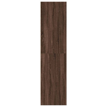 Kleiderschrank Braun Eichen-Optik 80x50x200 cm Holzwerkstoff