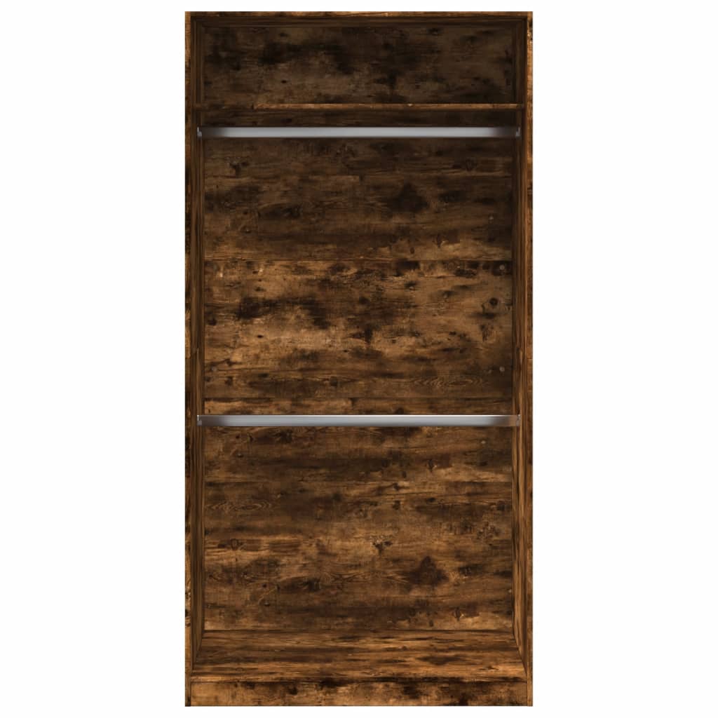 Kleiderschrank Räuchereiche 100x50x200 cm Holzwerkstoff