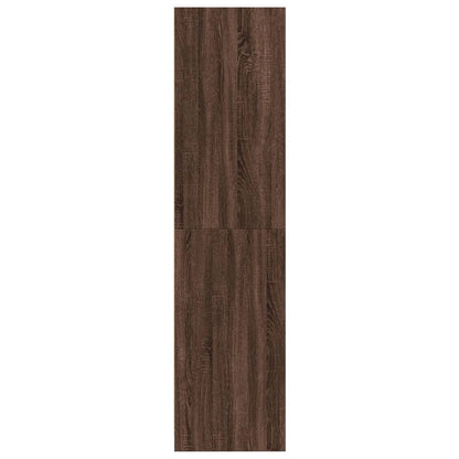 Kleiderschrank Braun Eiche-Optik 100x50x200 cm Holzwerkstoff