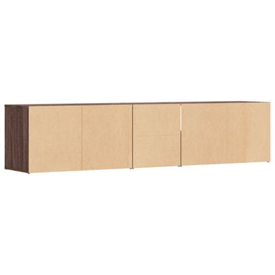 Eckregal Braun Eichen-Optik 200x40x45 cm Holzwerkstoff