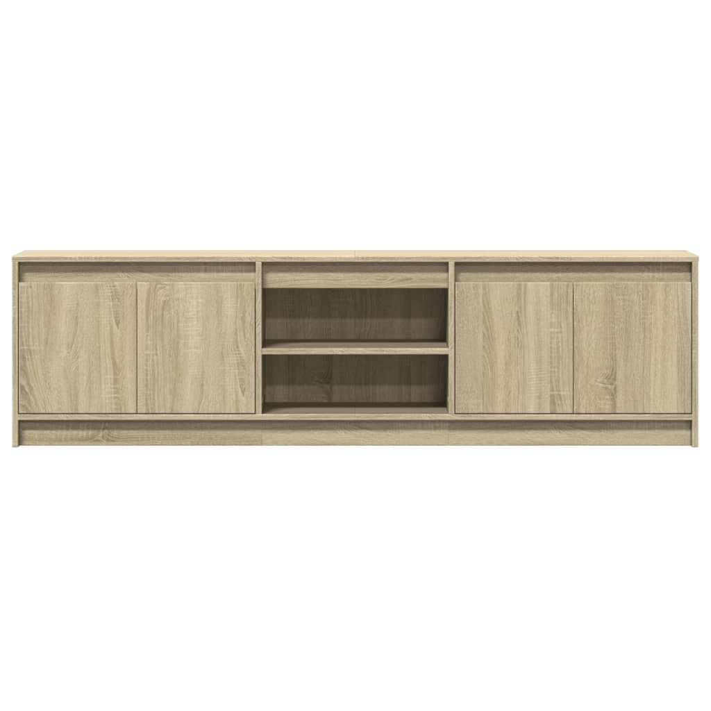 TV-Schrank mit LED-Beleuchtung Sonoma-Eiche 180x34x50 cm