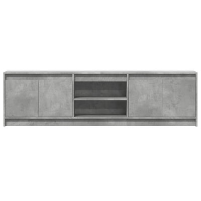 TV-Schrank mit LED-Beleuchtung Betongrau 180x34x50 cm