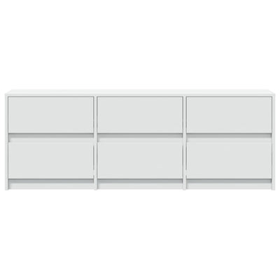 TV-Schrank mit LED-Beleuchtung Weiß 140x34x50 cm Holzwerkstoff