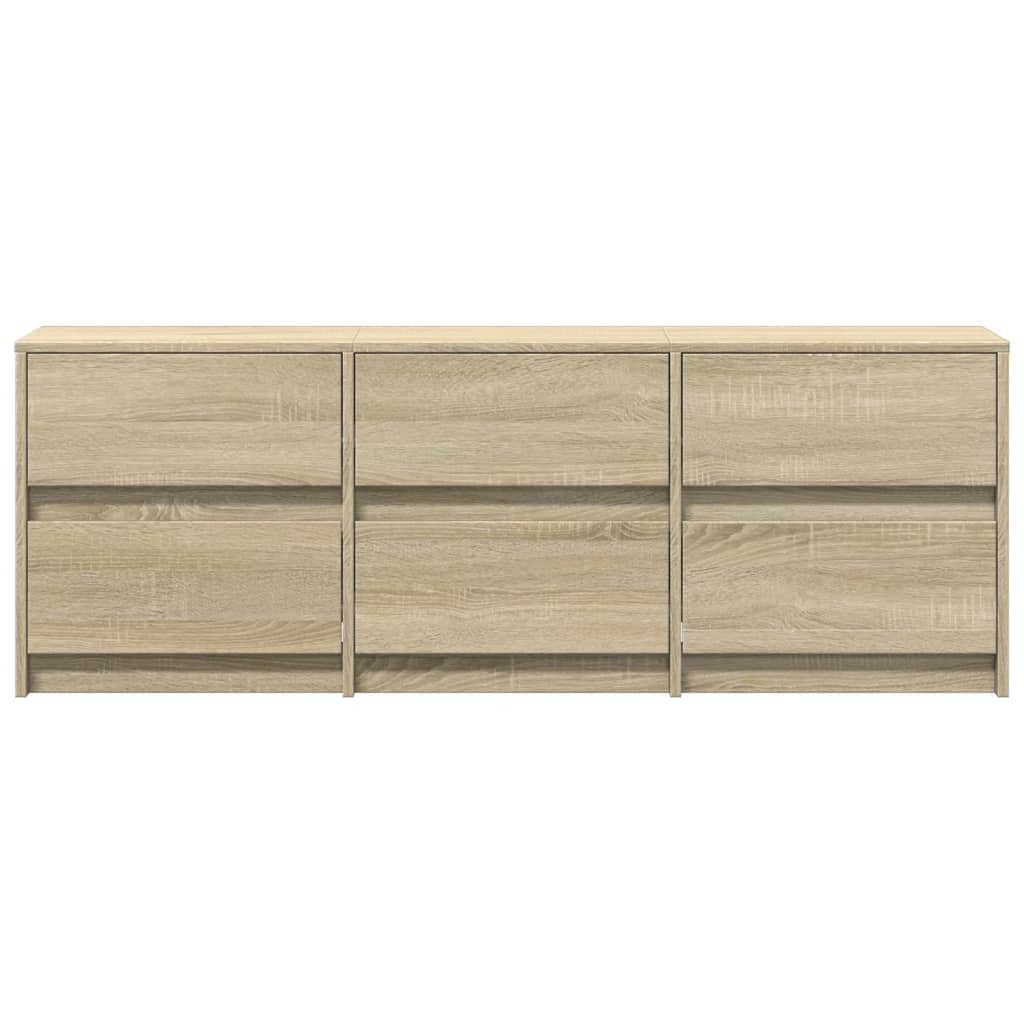 TV-Schrank mit LED-Beleuchtung Sonoma-Eiche 140x34x50 cm