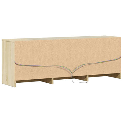 TV-Schrank mit LED-Beleuchtung Sonoma-Eiche 140x34x50 cm