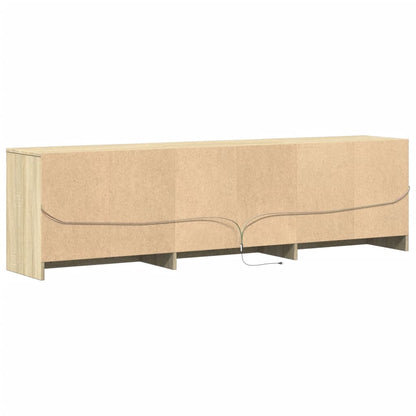 TV-Schrank mit LED-Beleuchtung Sonoma-Eiche 180x34x50 cm