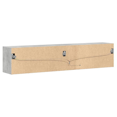 TV-Wandschrank mit LED Betongrau 180x31x38 cm