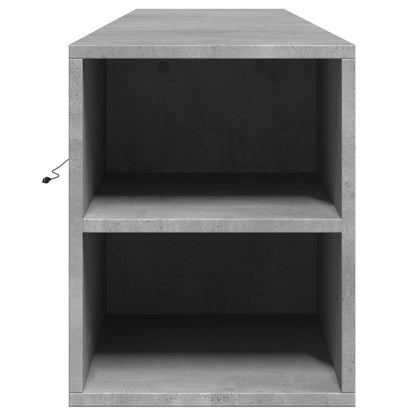 TV-Wandschrank mit LED-Beleuchtung Betongrau 180x31x39,5 cm