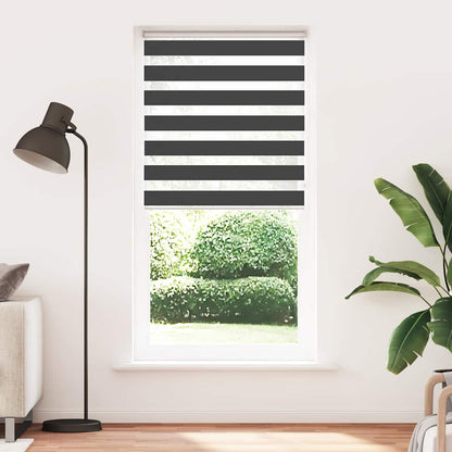 Zebrarollo Schwarz 95x200 cm Stoffbreite 90,9 cm Polyester