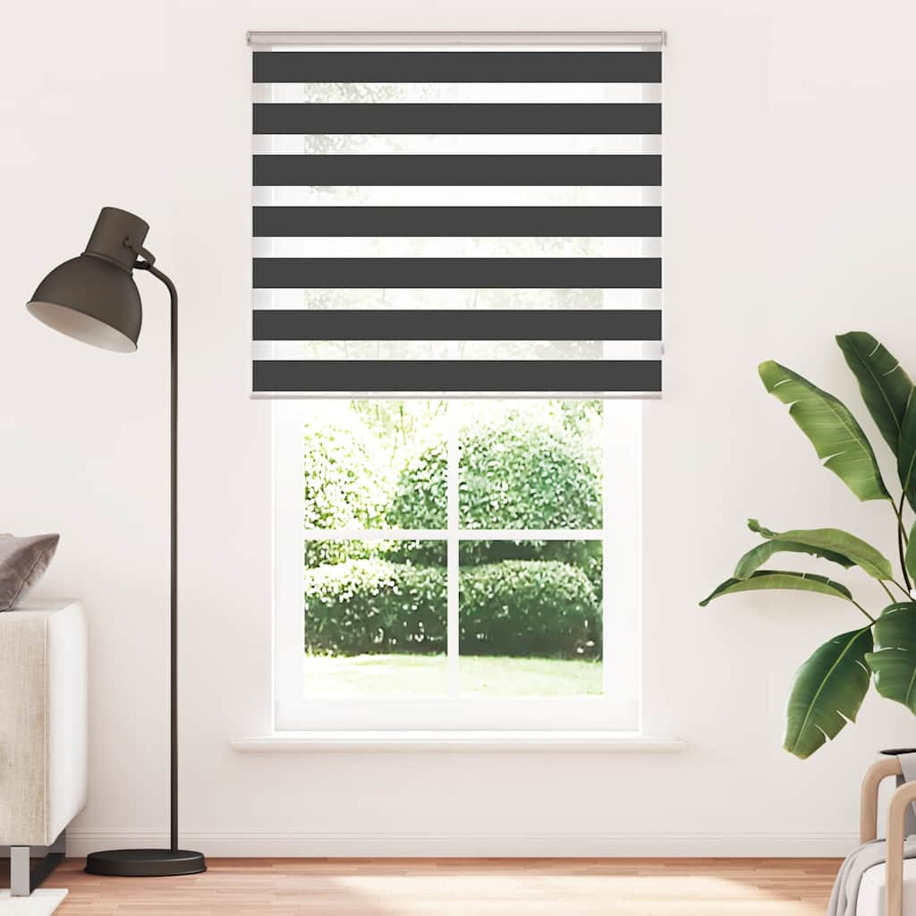 Zebrarollo Schwarz 130x200 cm Stoffbreite 125,9 cm Polyester