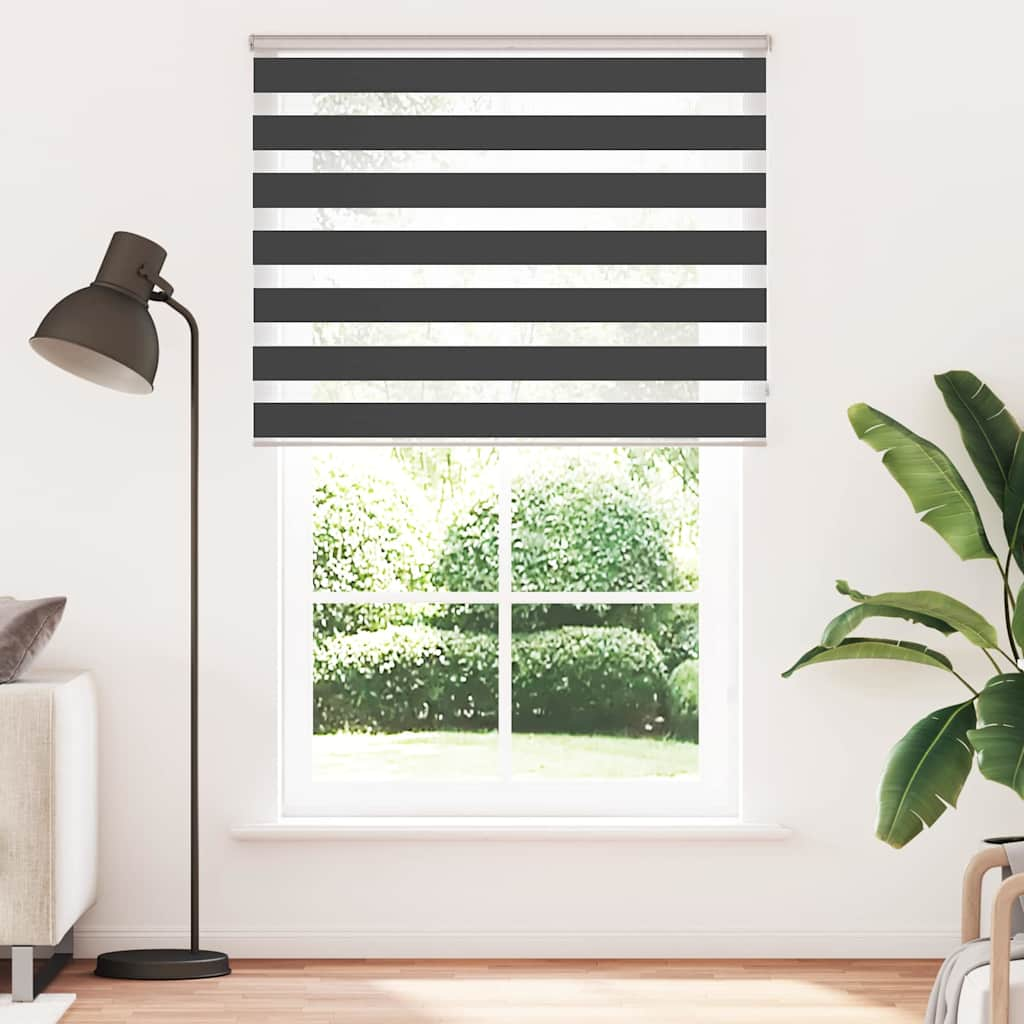 Zebrarollo Schwarz 145x200 cm Stoffbreite 140,9 cm Polyester