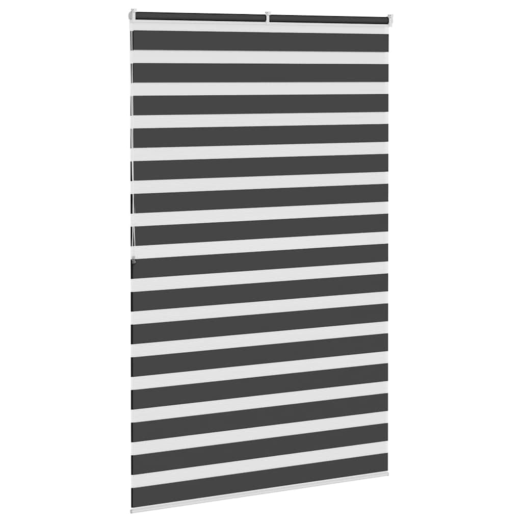 Zebrarollo Schwarz 145x200 cm Stoffbreite 140,9 cm Polyester