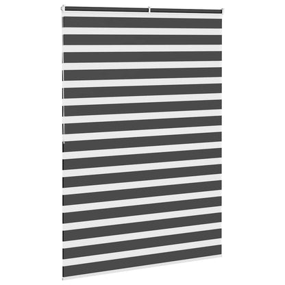 Zebrarollo Schwarz 165x200 cm Stoffbreite 160,9 cm Polyester