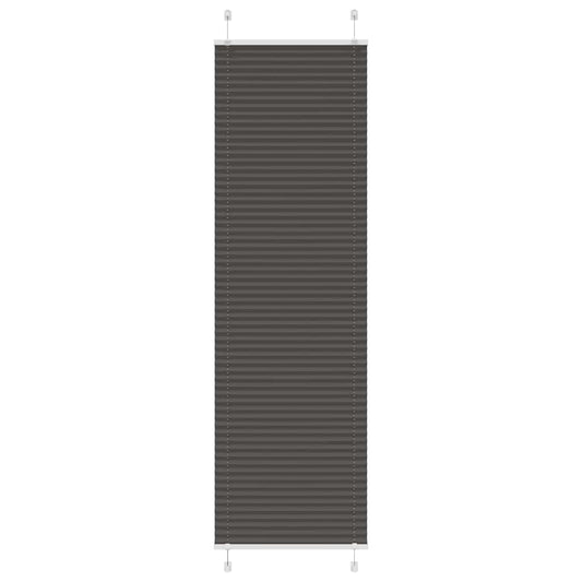 Plissee Schwarz 60x200 cm Stoffbreite 59,4 cm Polyester