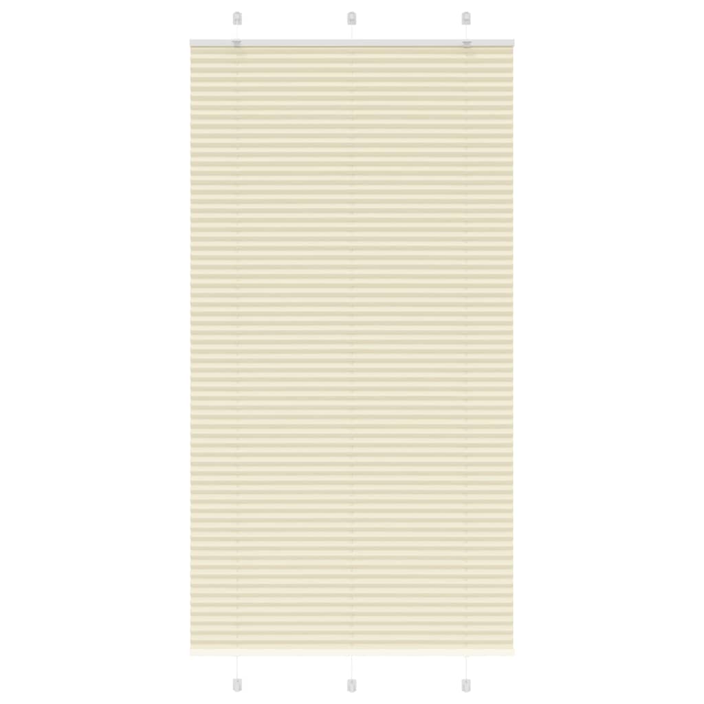 Plissee Creme 105x200 cm Stoffbreite 104,4 cm Polyester