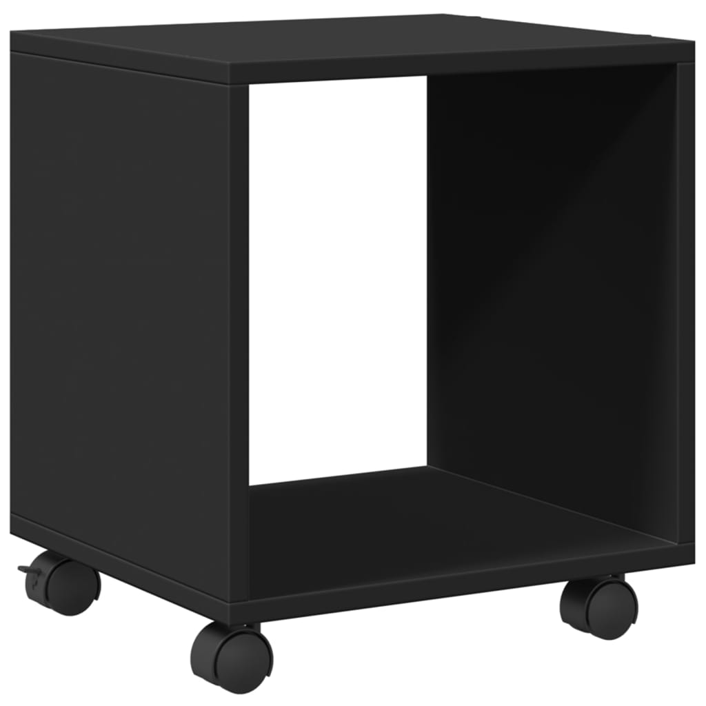 Rollschrank Schwarz 37x33x42,5 cm Holzwerkstoff