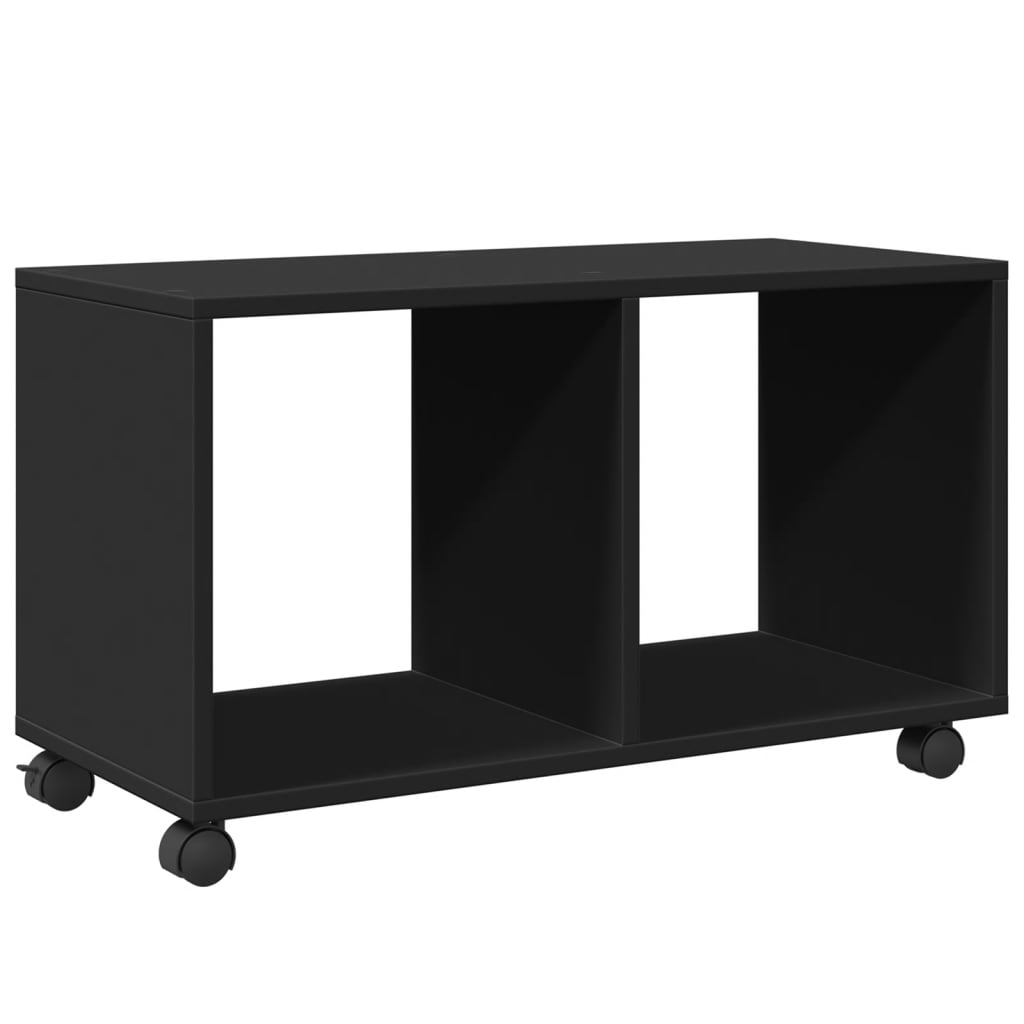 Rollschrank Schwarz 72x33x42,5 cm Holzwerkstoff